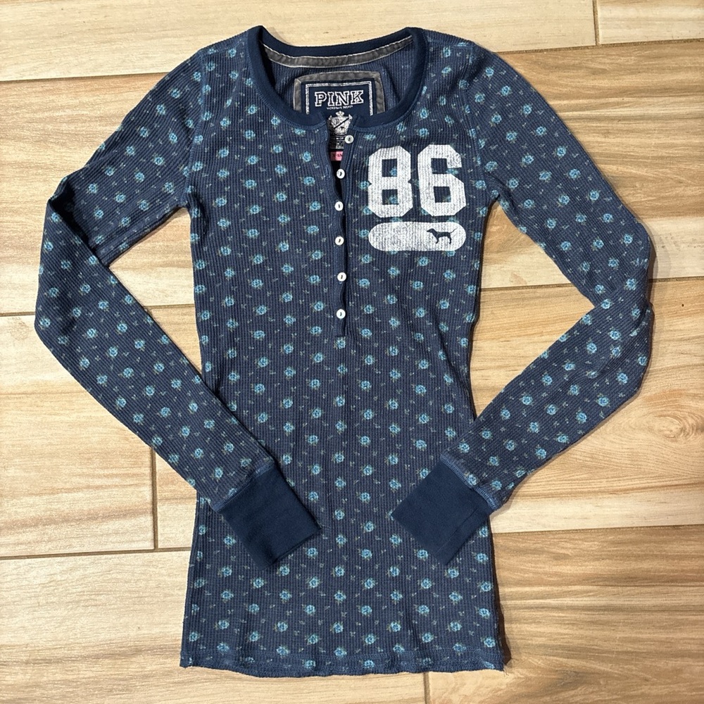 VS PINK button down henley